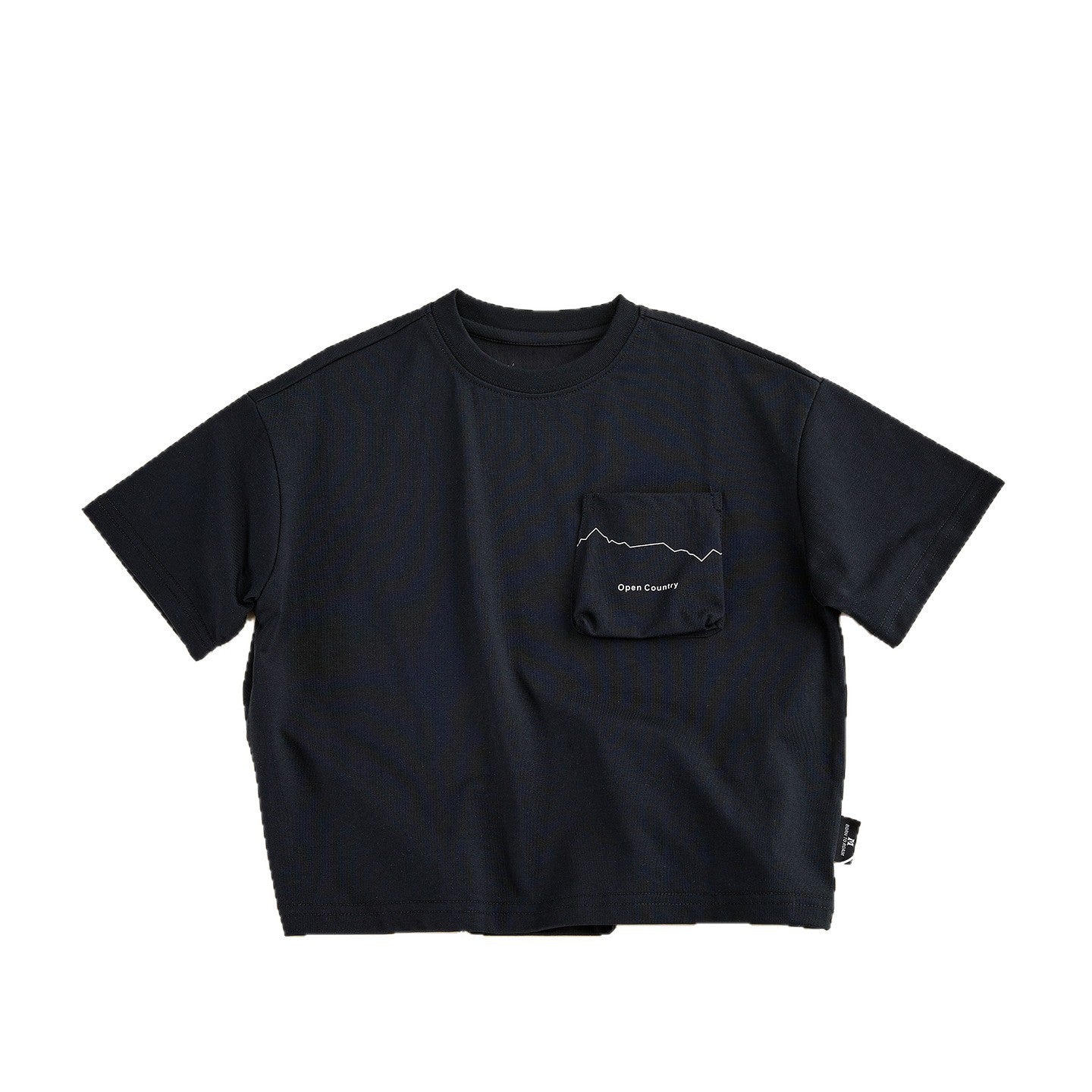 Children's Three-dimensional Pocket Short-sleeved Comfortable Casual Crew Neck Children's T-shirt