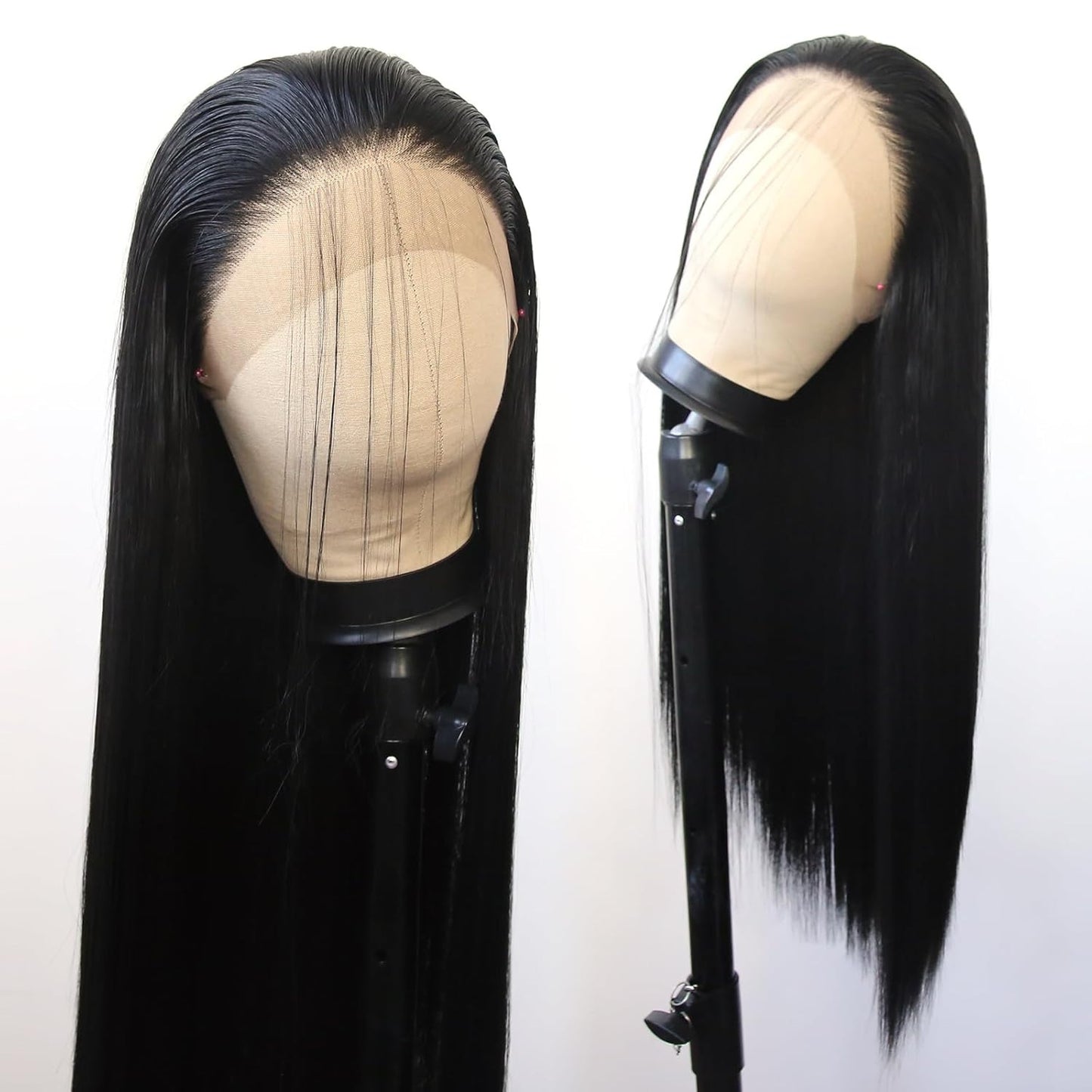 Women's Front Lace Natural Simulation Hair Chemical Long Straight Wig