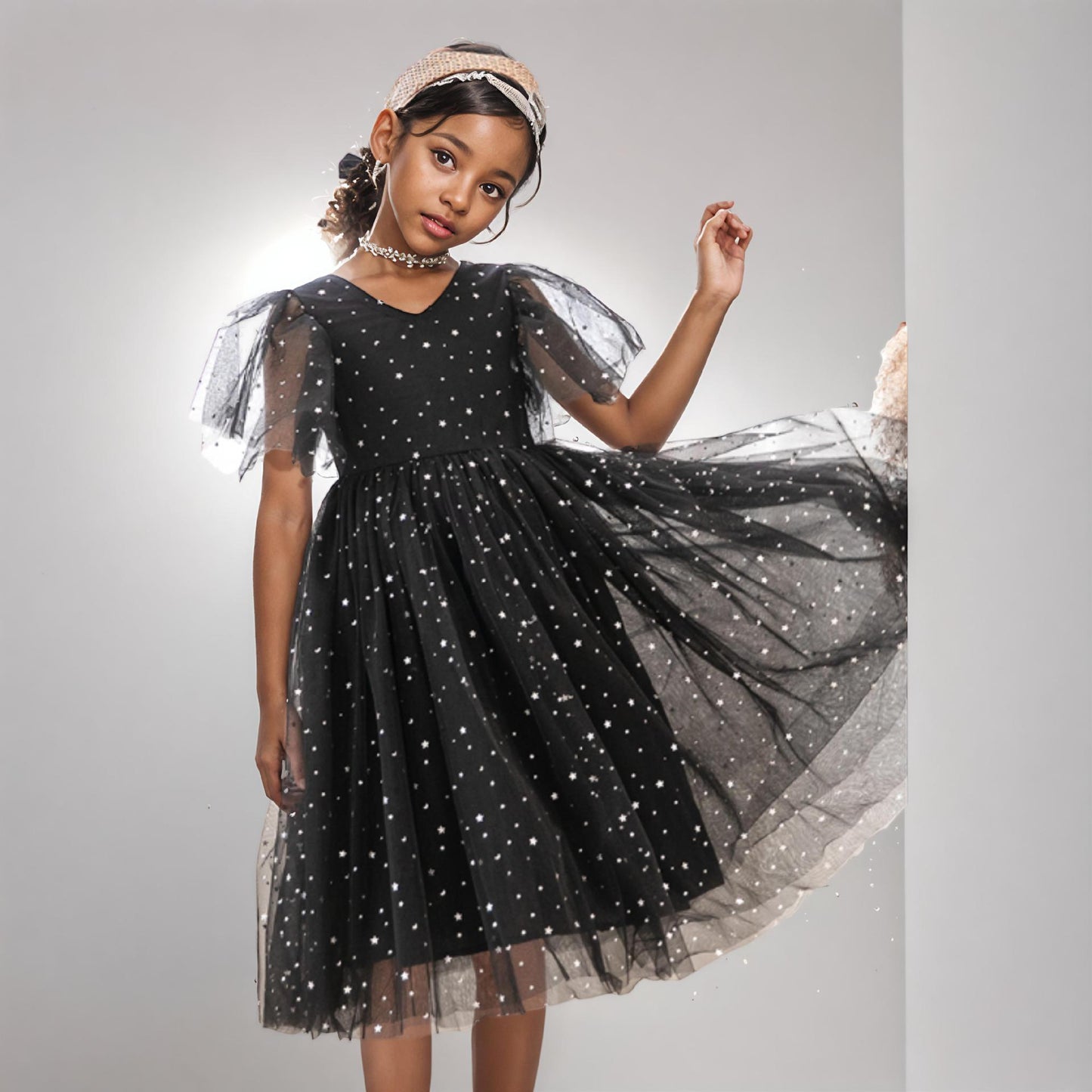 Children's Summer Princess Tulle Skirt Clothing Mesh Children's Dress