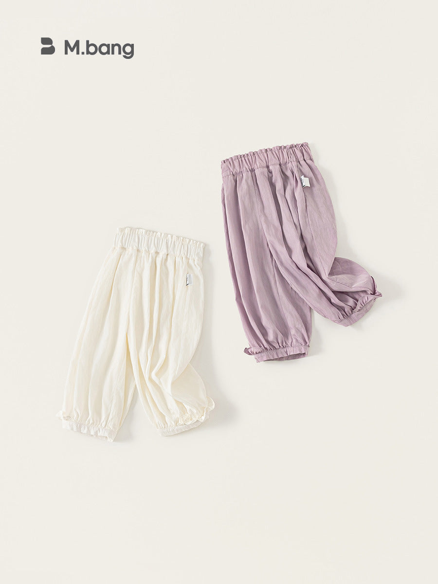 Children's Thin Anti Mosquito Pure Color Trousers Children's Pants