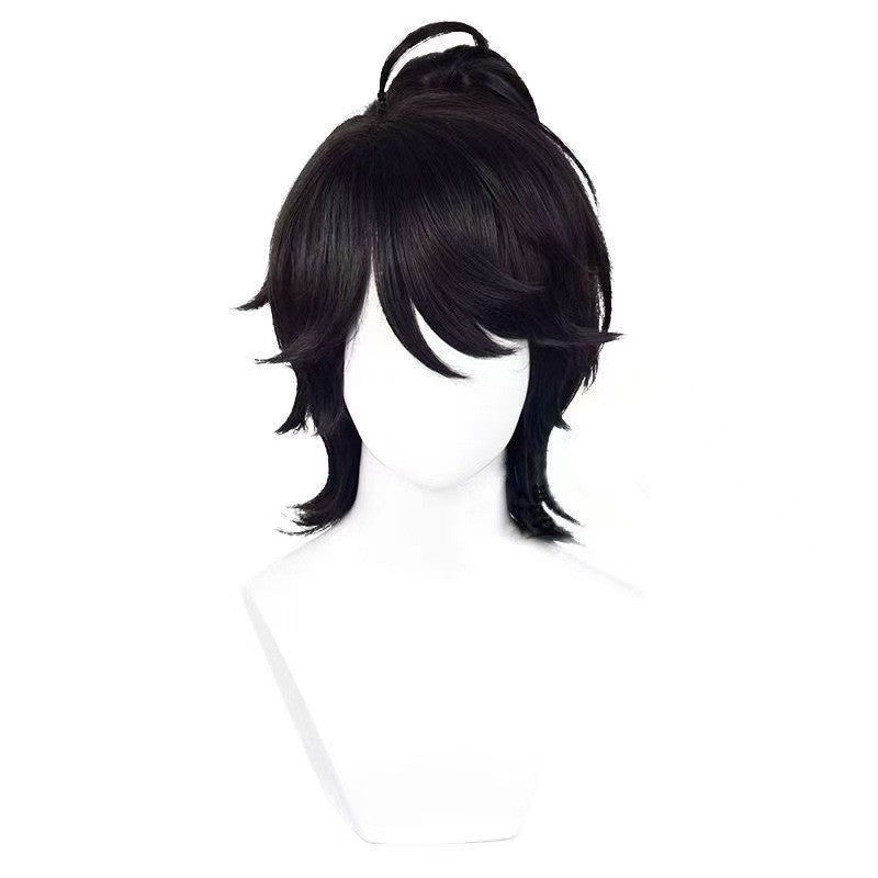 Egg Puff Party Double Ponytail Linkage Simulation Cos Wig