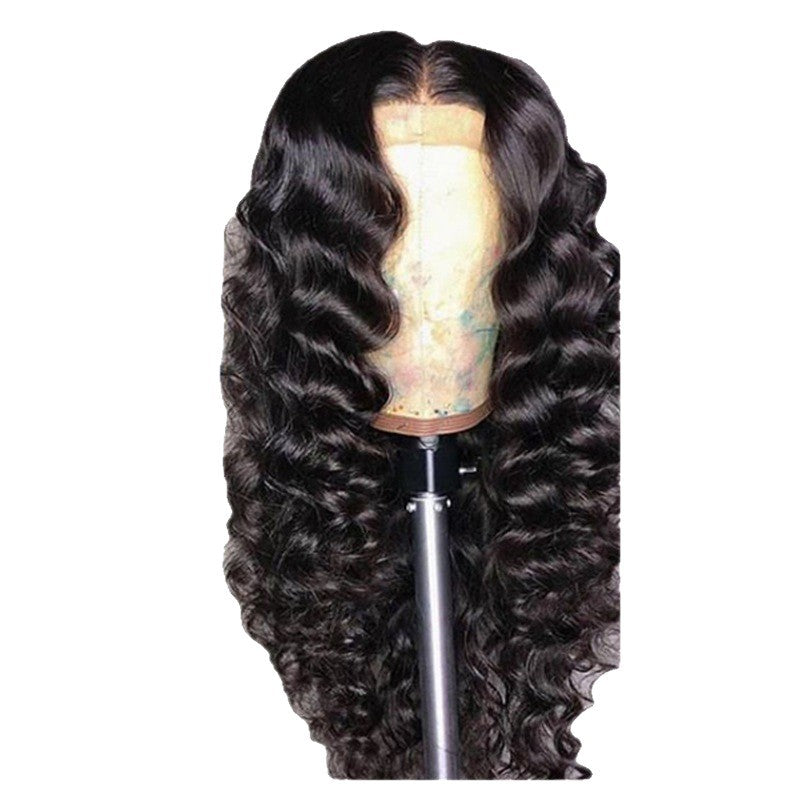 Women's African Chemical Fiber Hair Texture Curly Wig Long Curls