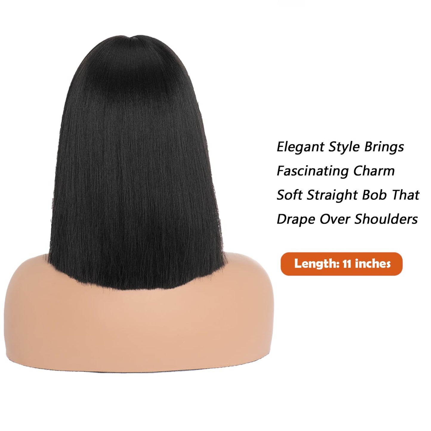 Casual Festival Party Color Female Bangs Wig Short Straight Hair