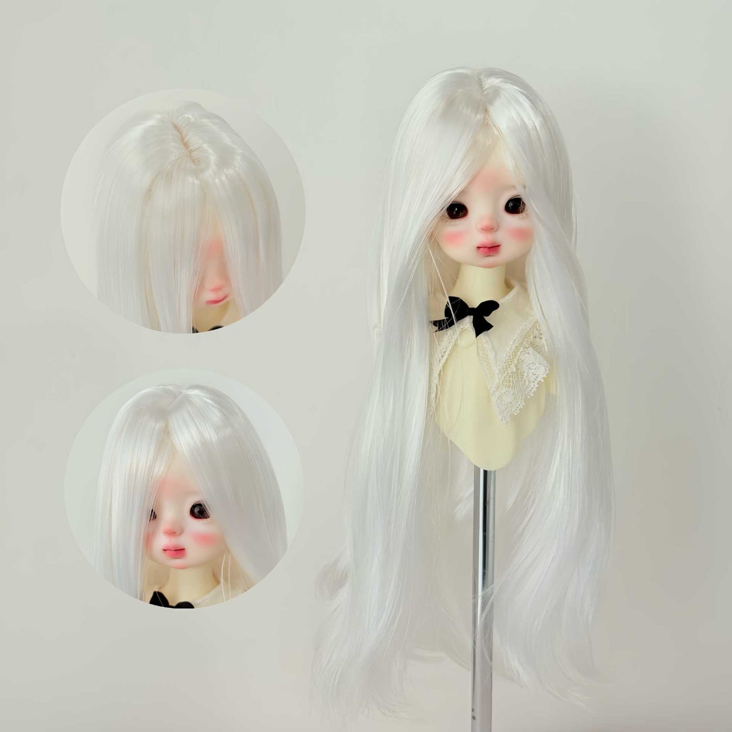 Silk Hair Embryo Long Straight Bangs Cos Wig