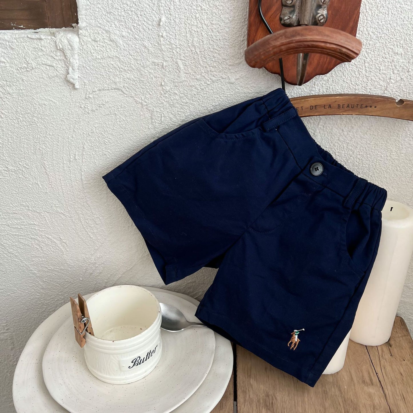 Children's Summer Embroidery Pony Trendy Casual Shorts Boys Thin Children's Pants