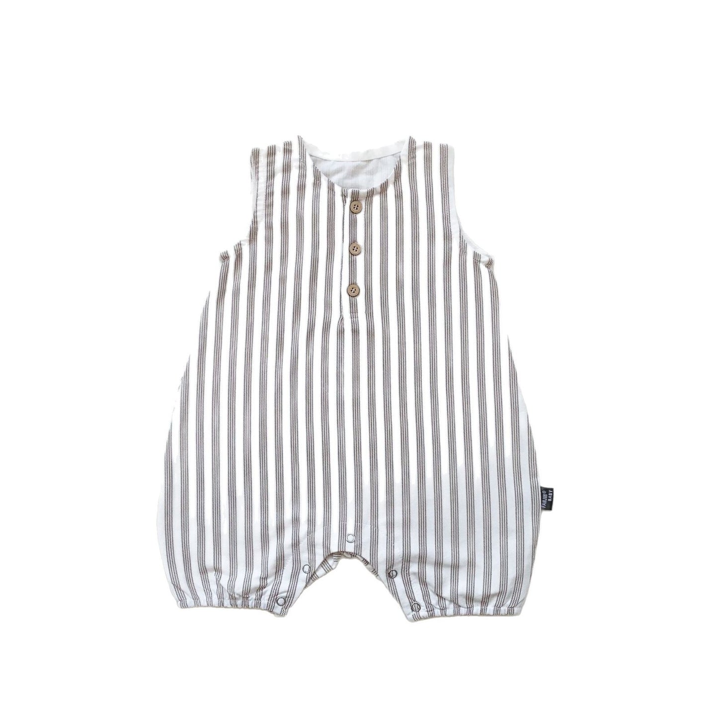 Romper Summer Born Boys Sleeveless Striped Jumpsuit, Climbing Suit
