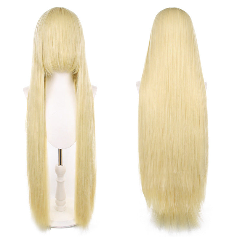 Mao Style Universal Scalp Head Long Bangs Cos Wig