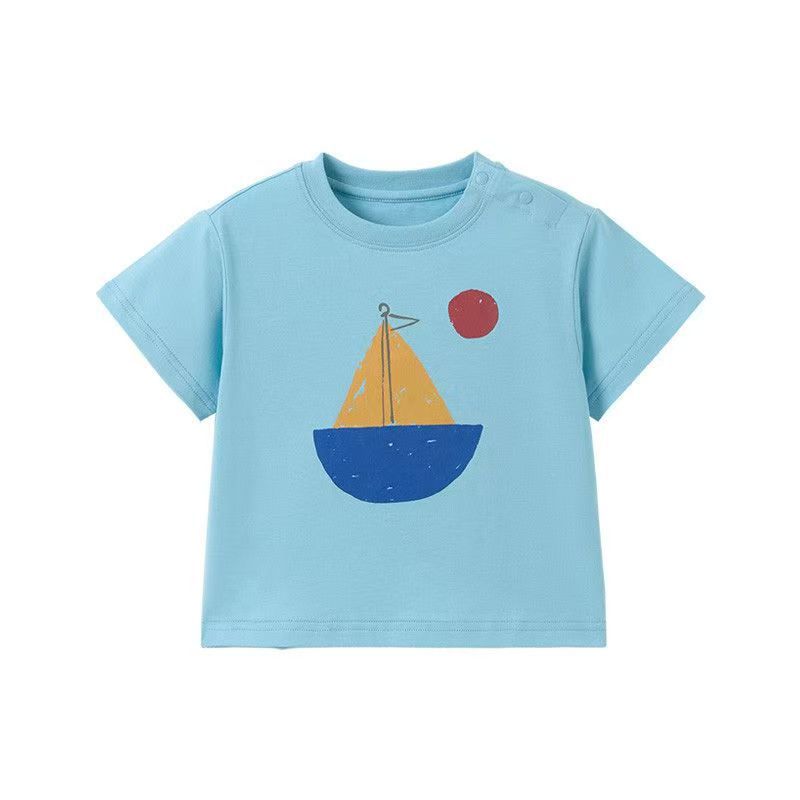 Children's Short-sleeved Cotton For Boys Loose Breathable Casual Children's T-shirt
