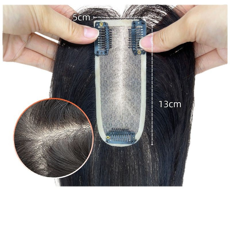 Piece Rehair Sewing Mesh Full Hand-woven Top Set Volume Cover Wig