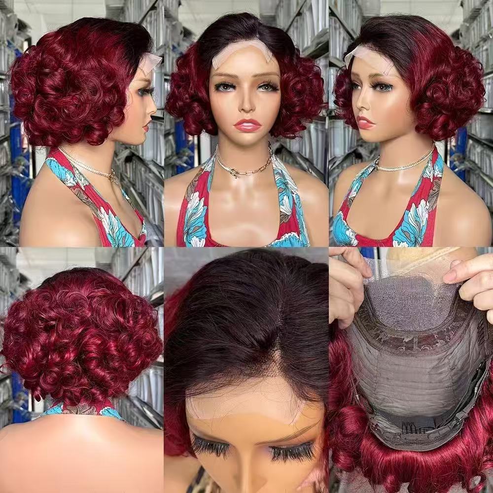 Lace Double Drawn Loose Wave Human Real Hair Wig