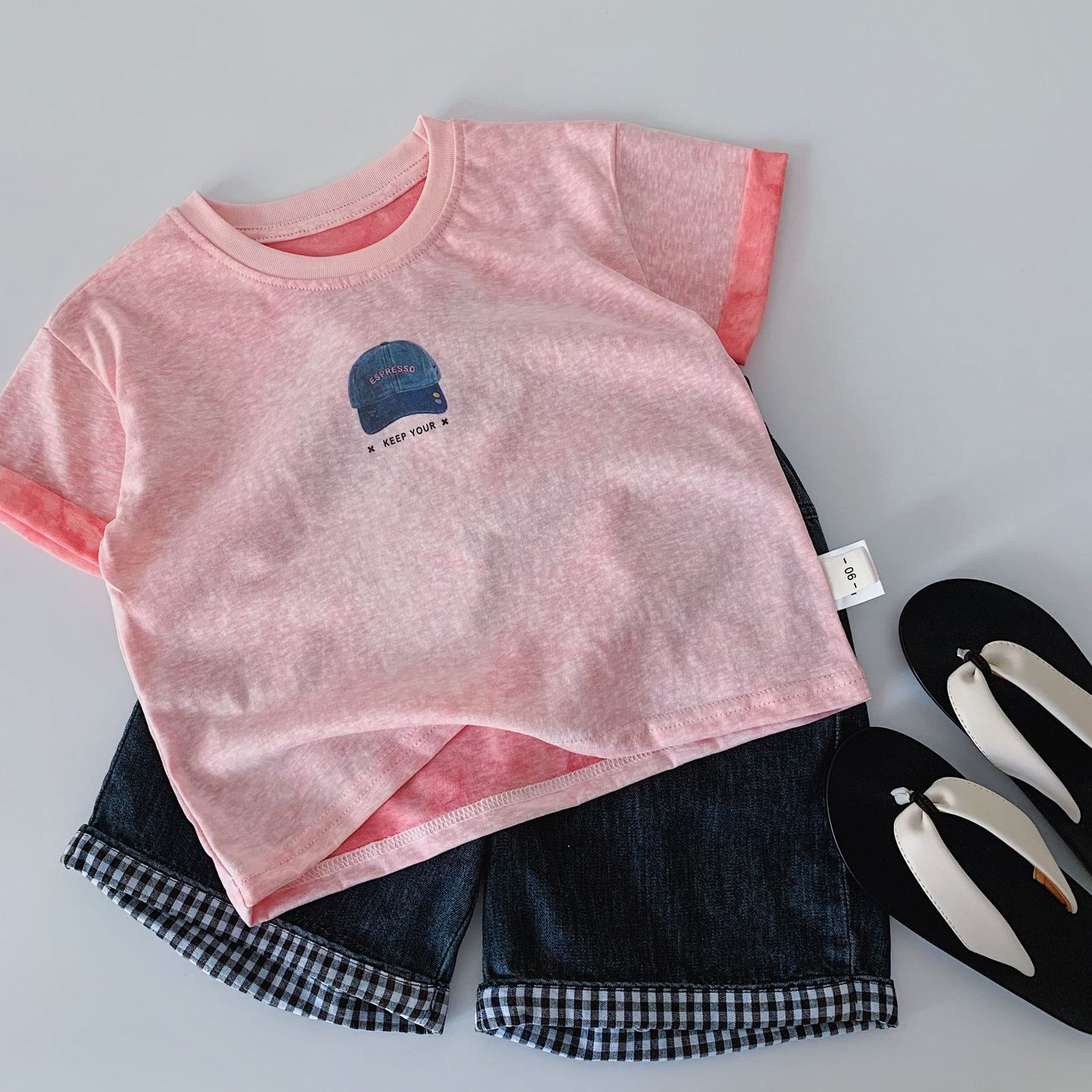 Children's Short-sleeved Summer Boys Solid Color Pullover Bottoming Shirt Fashionable Children's T-shirt