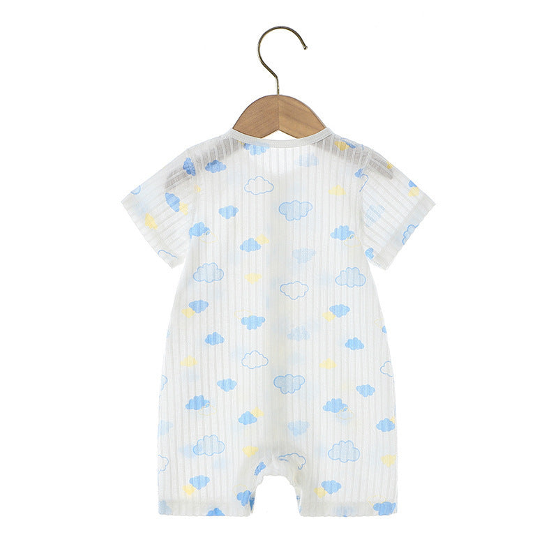 Summer Unisex Short Sleeve Jumpsuit Letter Jumpsuit, Climbing Suit