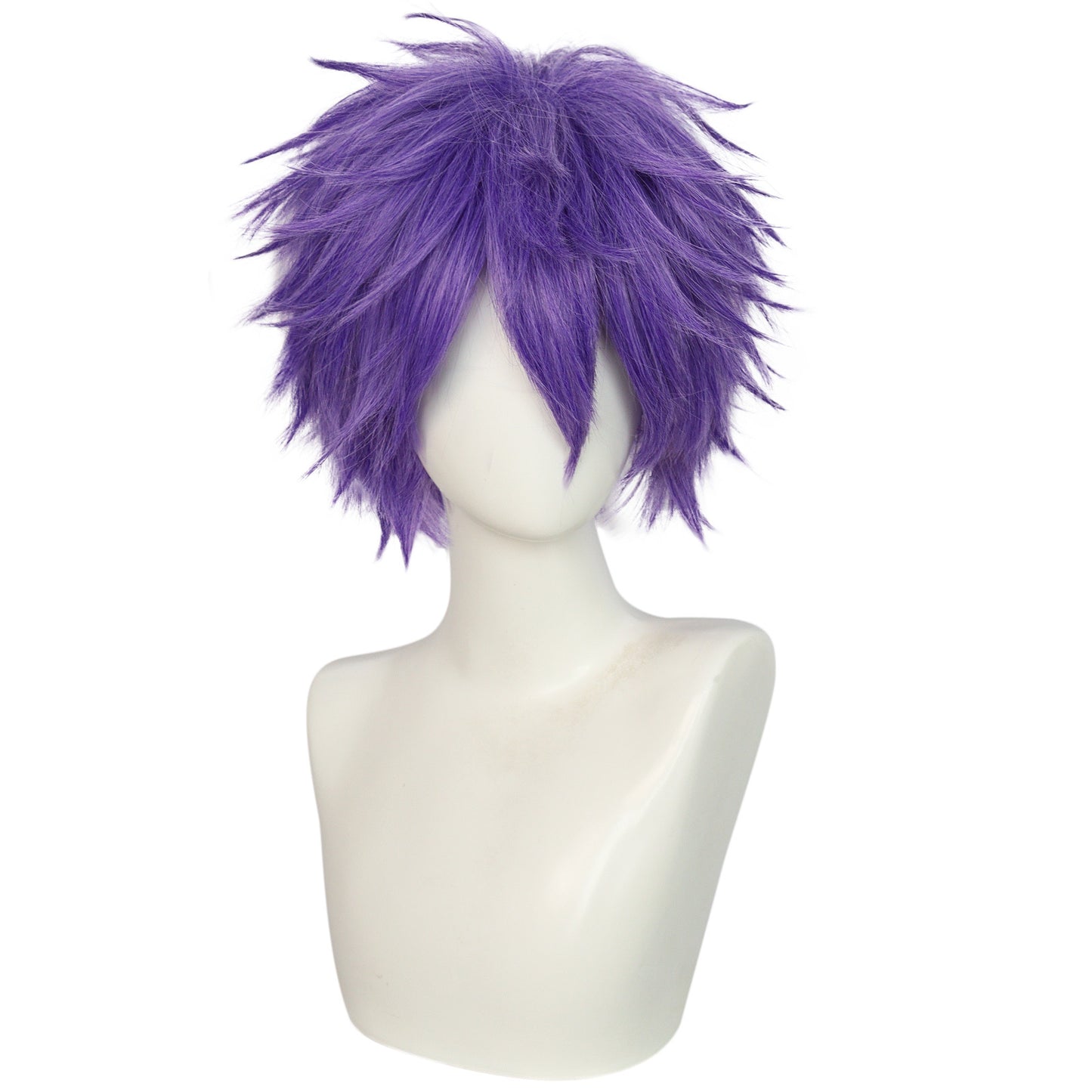 Attractive Anime Universal Purple Short Hair Cos Wig