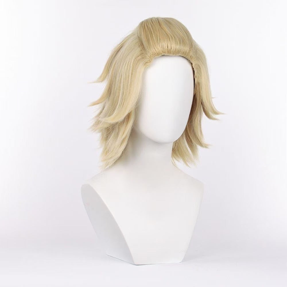 Tokyo Ji Avengers Light Golden Short Hair Big Cos Wig