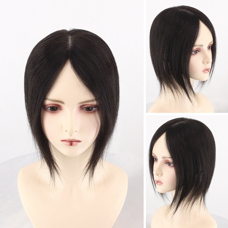 Delivery Needle Hand Woven Hairpiece Cover Gray Hair Supplementing Wig