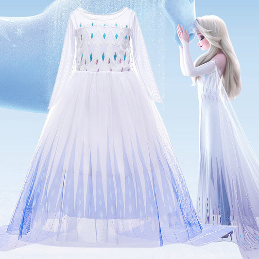 Women's Elsa Frozen 2 Aisha Summer Skirt Clothes Children's Dress
