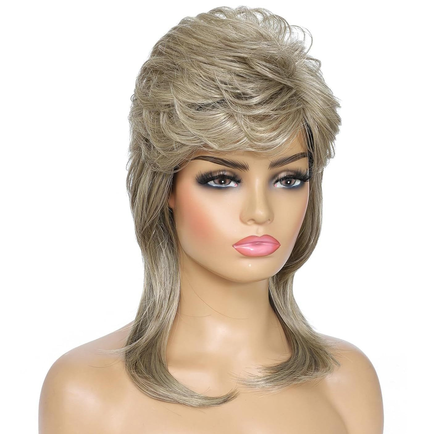 Rock Heavy Metal Shawl Curly Hair Wig Long Curls