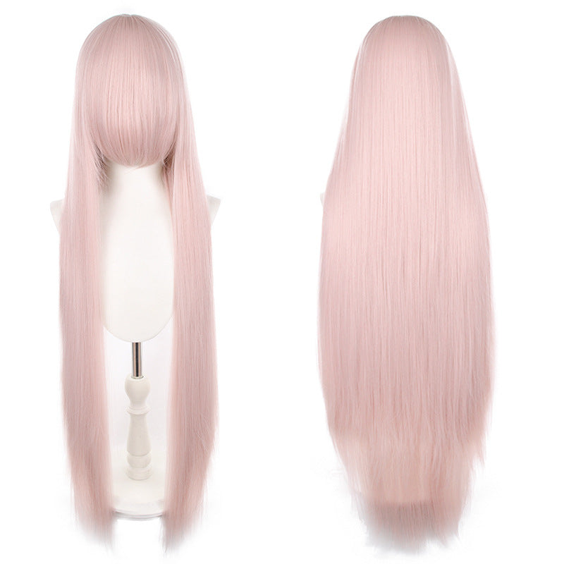 Mao Style Universal Scalp Head Long Bangs Cos Wig