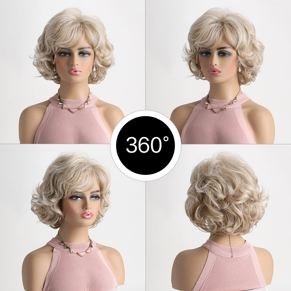 Graceful Women's Side Bangs Synthetic Wigs Wig Short Curly Hair