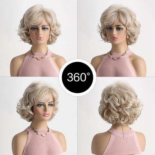 Graceful Women's Side Bangs Synthetic Wigs Wig Short Curly Hair