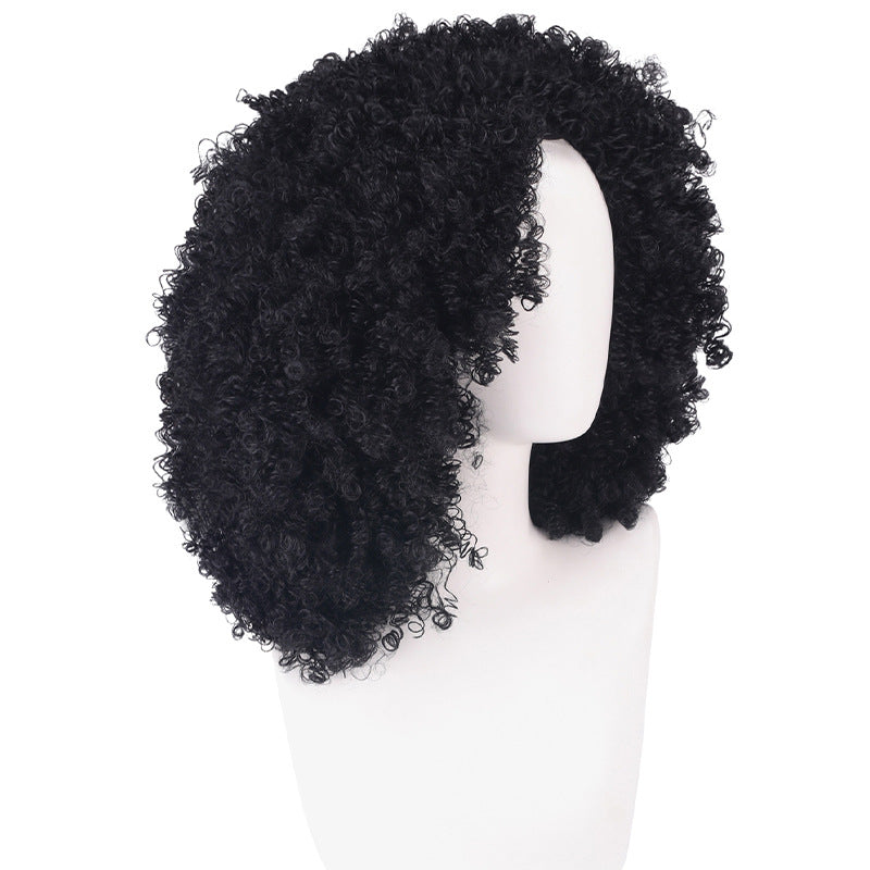 Lord One Piece Nose Song Brook Black Afro Fluffy Cos Wig
