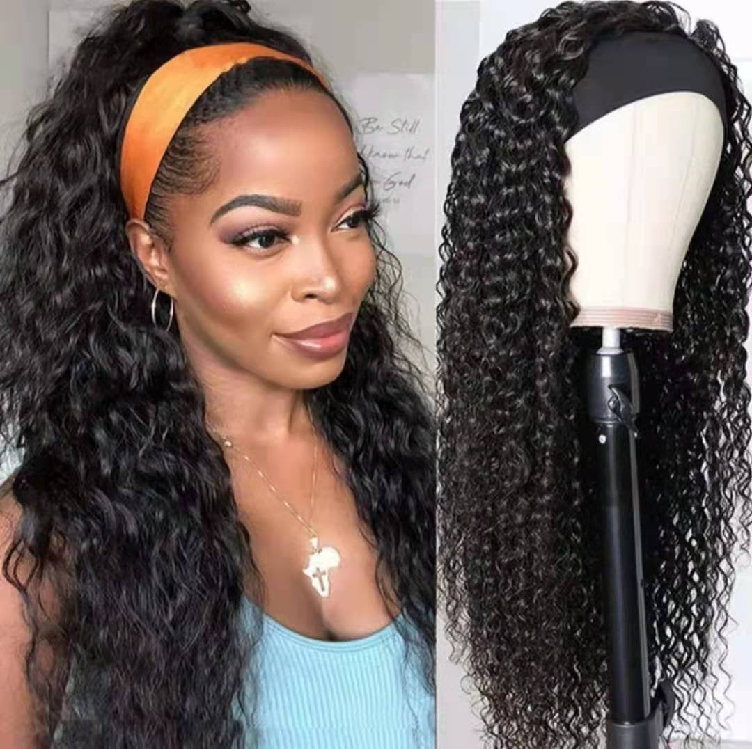 Women's Chemical Fiber Mop Head Cloth African Small Wig Short Curly Hair