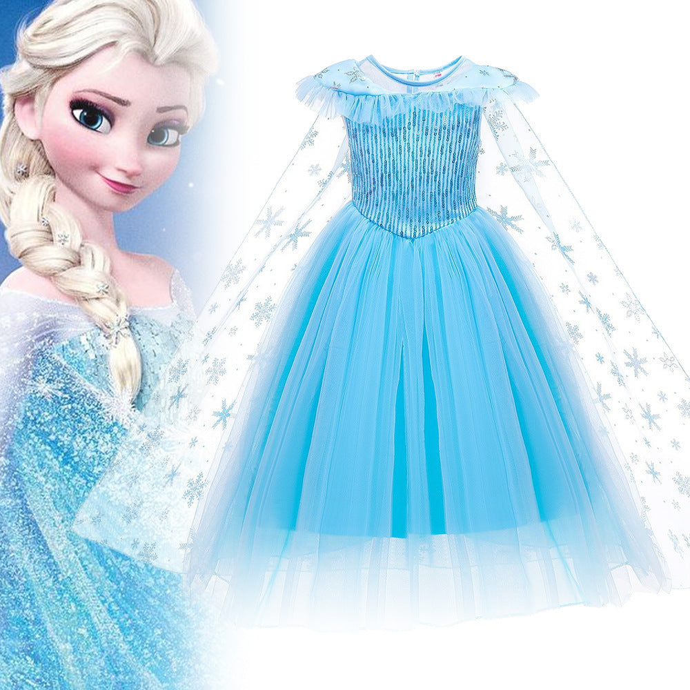 Ice Queen Princess Elsa Frozen Tulle Tutu Children's Dress