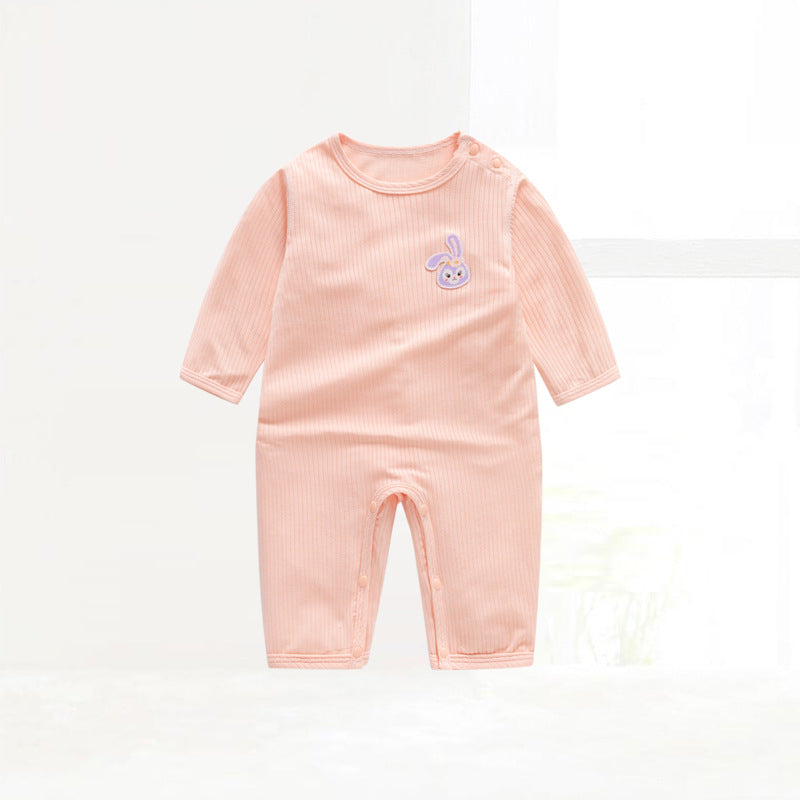 Children's Clothing Class One-piece Pajamas Pullover Shoulder Open Jumpsuit, Climbing Suit