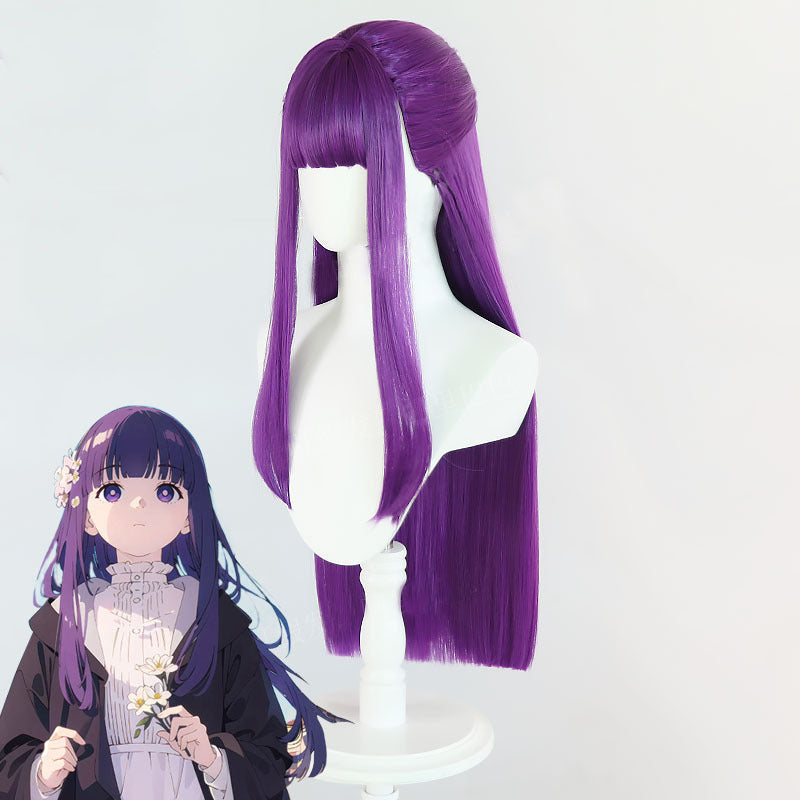 Fu Lillian Buried Purple Long Straight Half Cos Wig