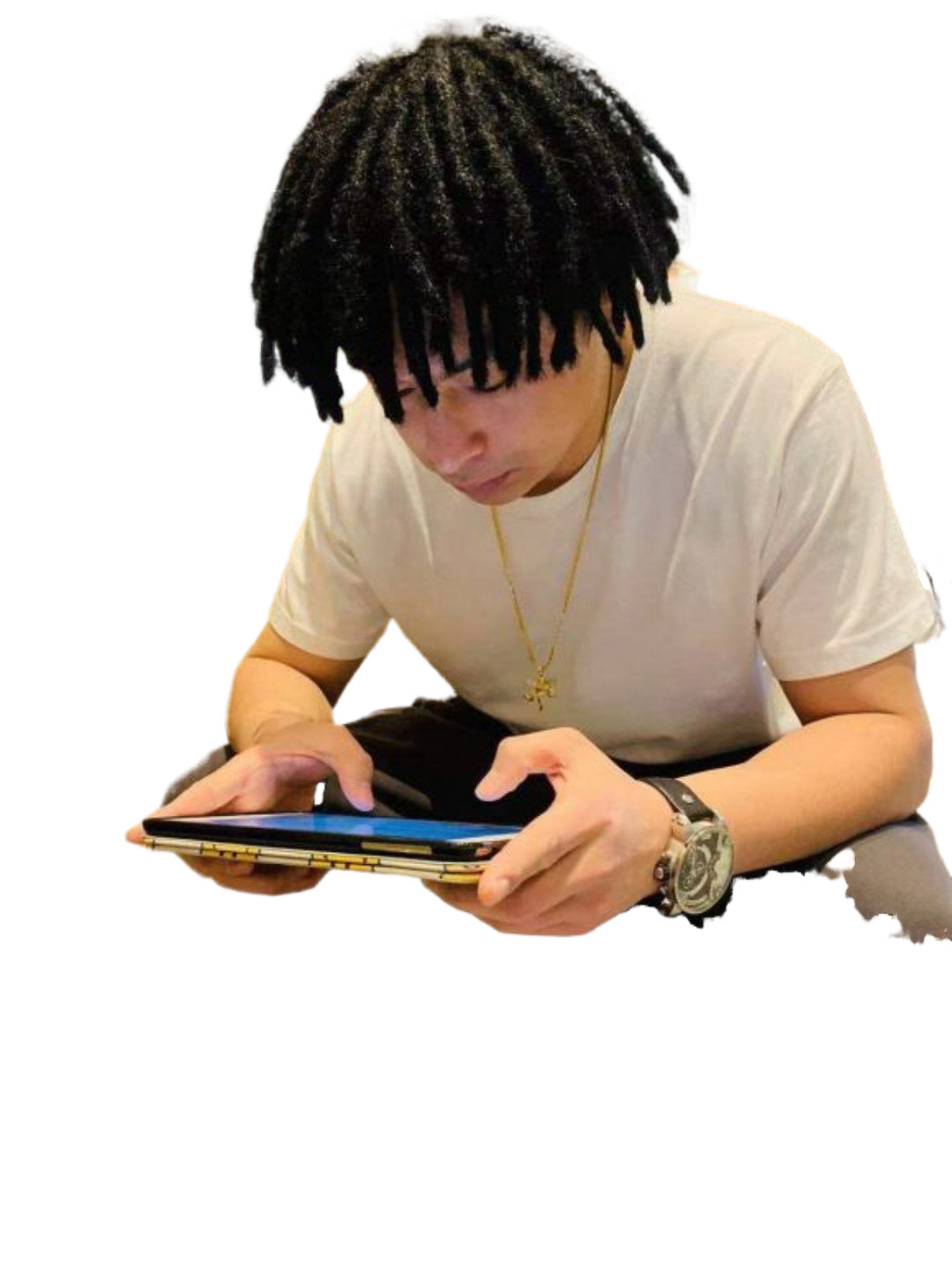 Men's Hot Dreadlocks Pullover Exaggerated Modeling Performance Foreigners Wig Short Straight Hair
