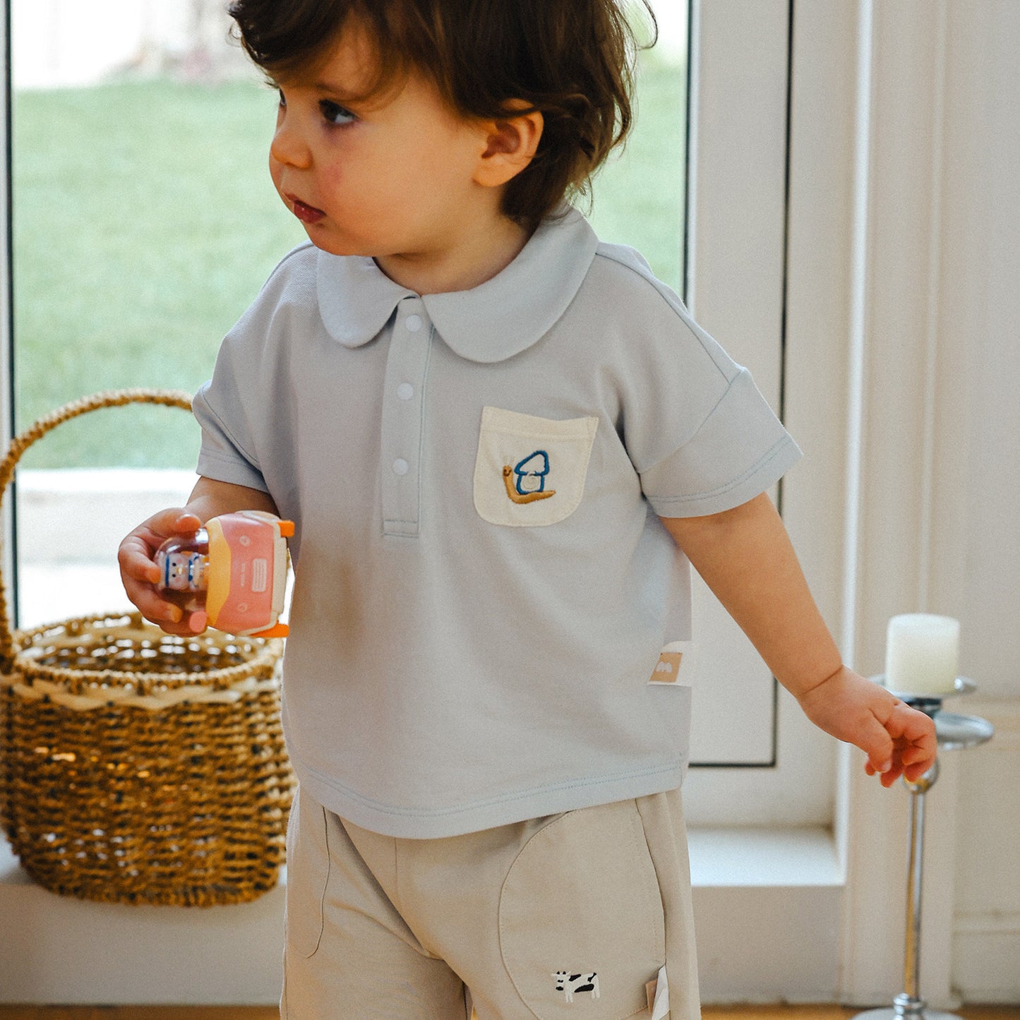 Children's Half Sleeve Top Nordic Style Boys Children's T-shirt