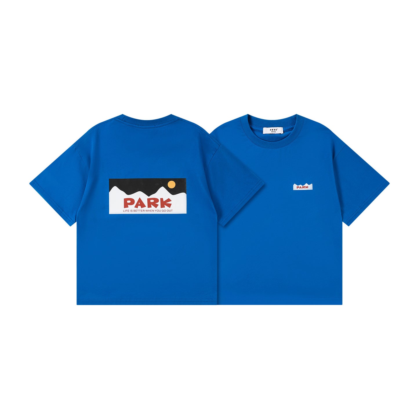 Children's Summer Thin Boys Retro Mountain Short Sleeve Medium Big Casual Children's T-shirt