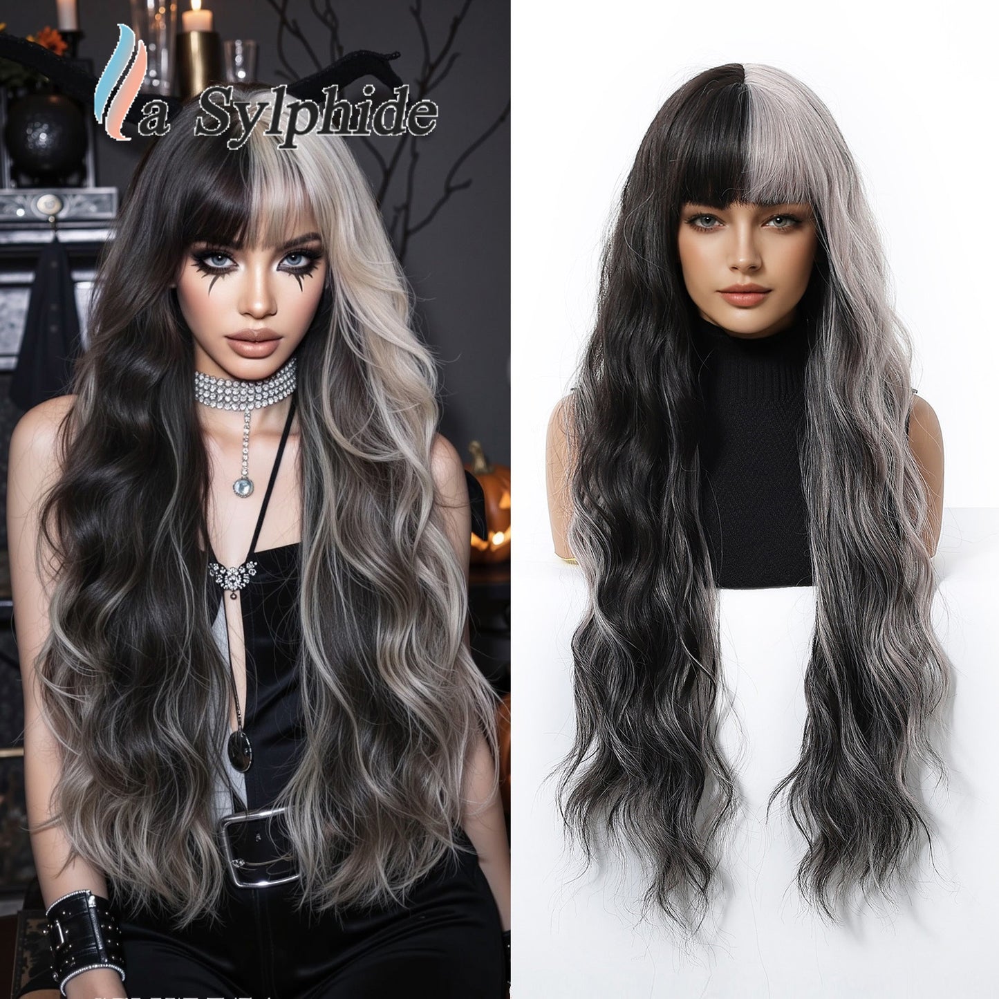 Women's Head Hair Light Luxury Overseas Warehouse Straight Halloween Wig Long Curls