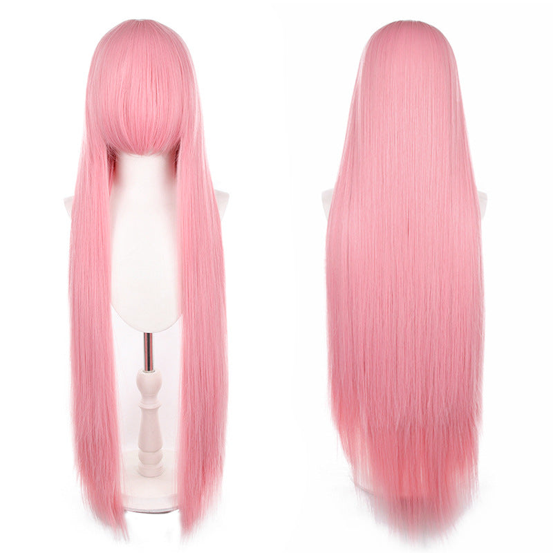 Mao Style Universal Scalp Head Long Bangs Cos Wig