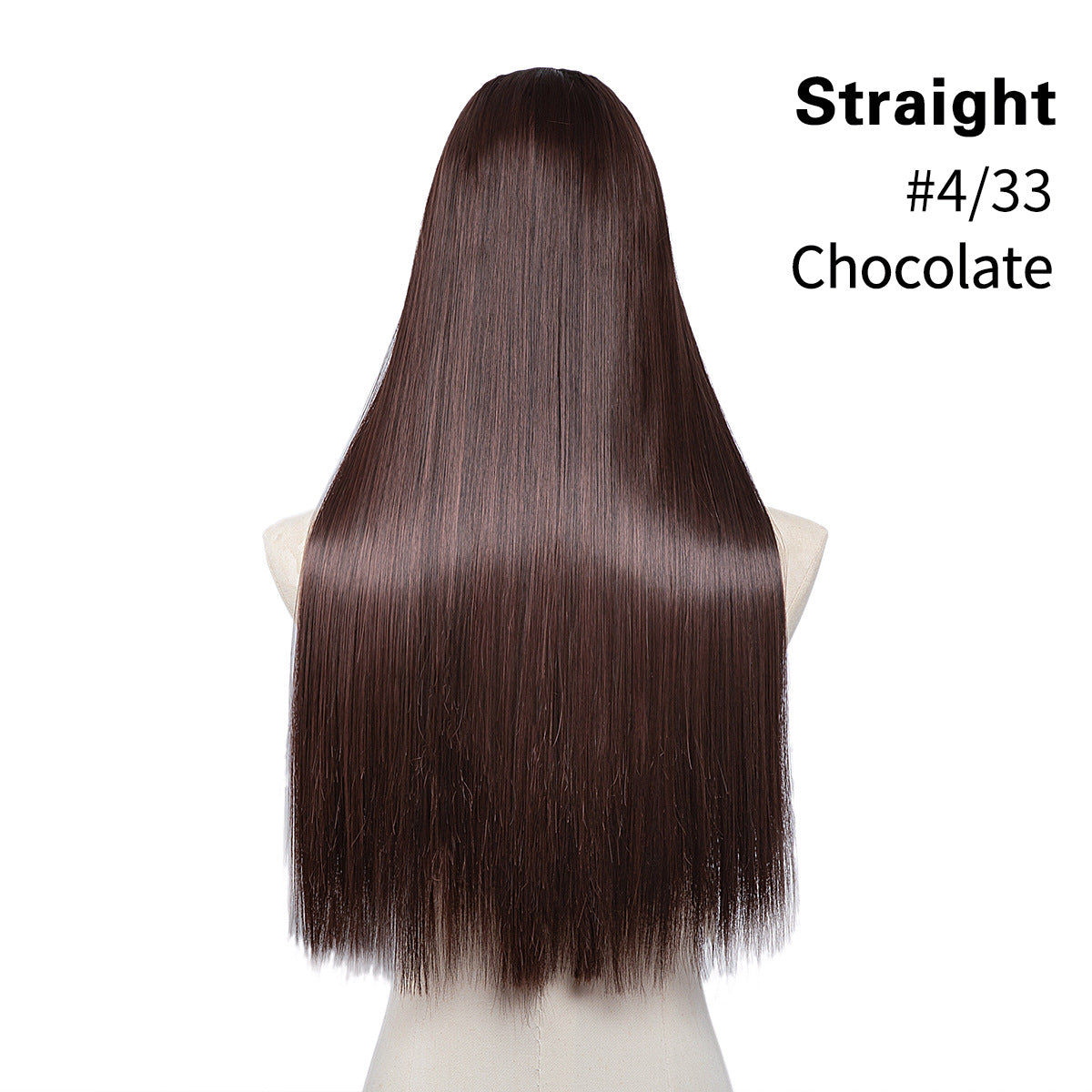 Female Chemical Fiber Simulation U-shaped Half Headgear Seamless Wig