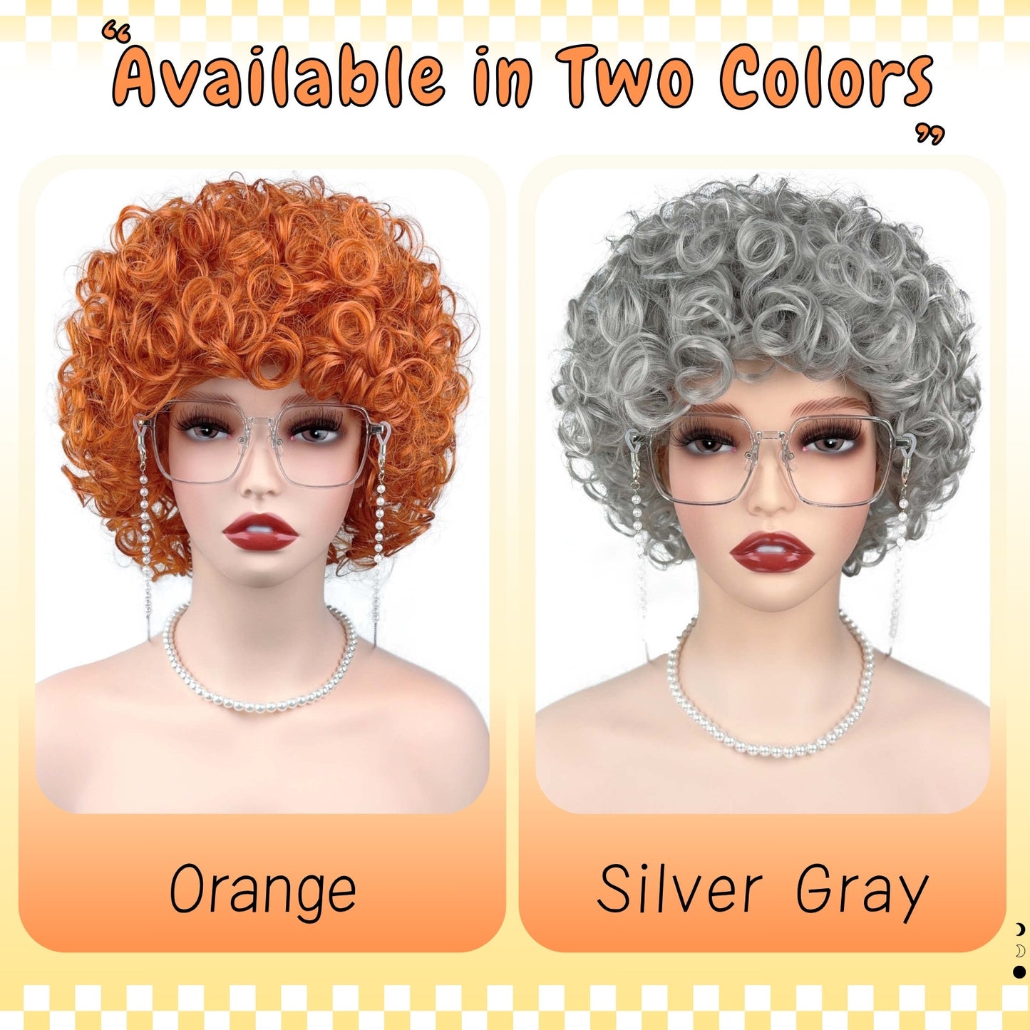 Women's Cover Gray Fluffy Little Qu Small Roll Mechanism Synthetic Wig Short Curly Hair