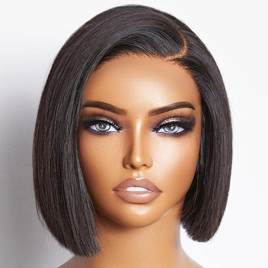 Comfortable Creative Beautiful Bone Straight Human Real Hair Wig