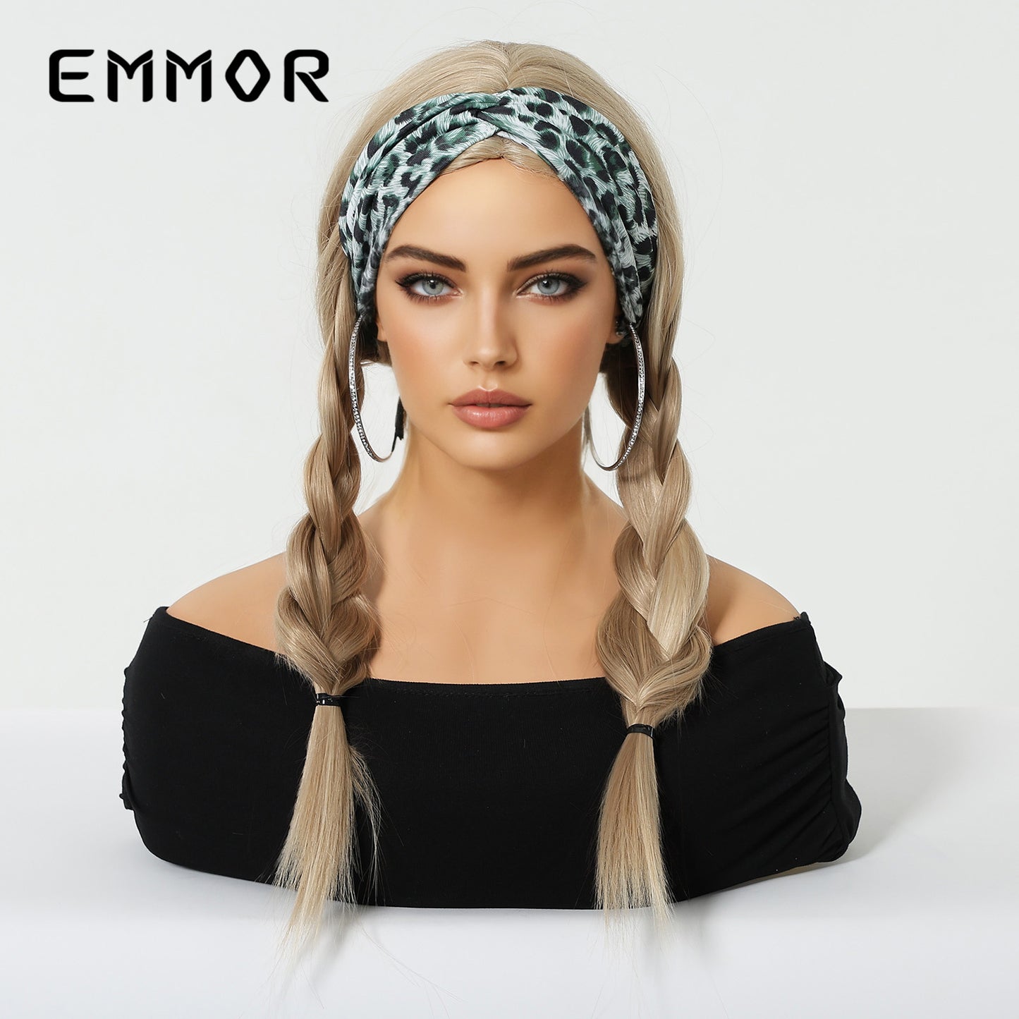 Points Without Bangs Golden Brown Highlight Natural Fashion Full Long Straight Wig