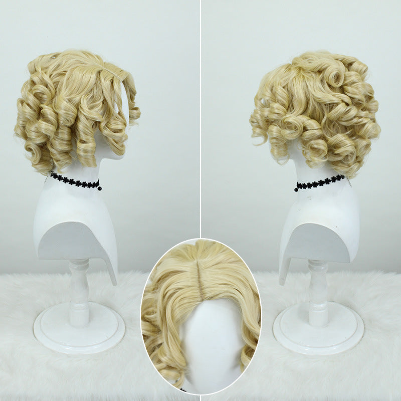 Doctor Midsummer Fluff Fluffy Roman Curly Side Cos Wig
