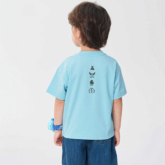 Men's & Children's Sports Short-sleeved Shirt Big Loose Bottoming Summer Children's T-shirt