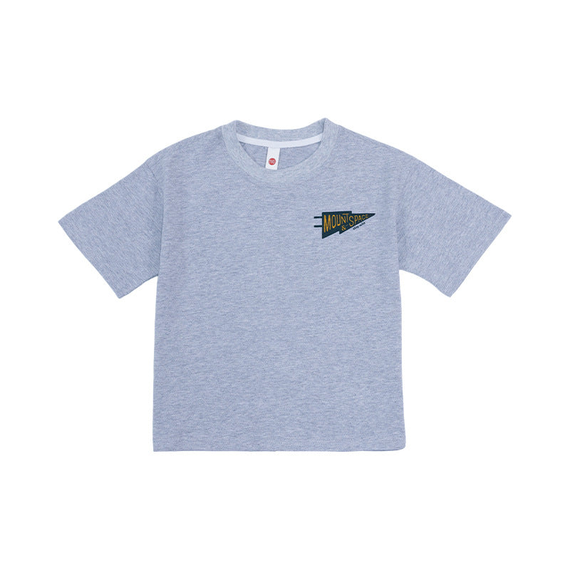 Children's Short-sleeved Summer Simple Breathing Cotton Round Neck Children's T-shirt