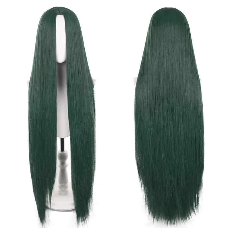 Mid-length Universal Long Straight Scalp Style Cos Wig