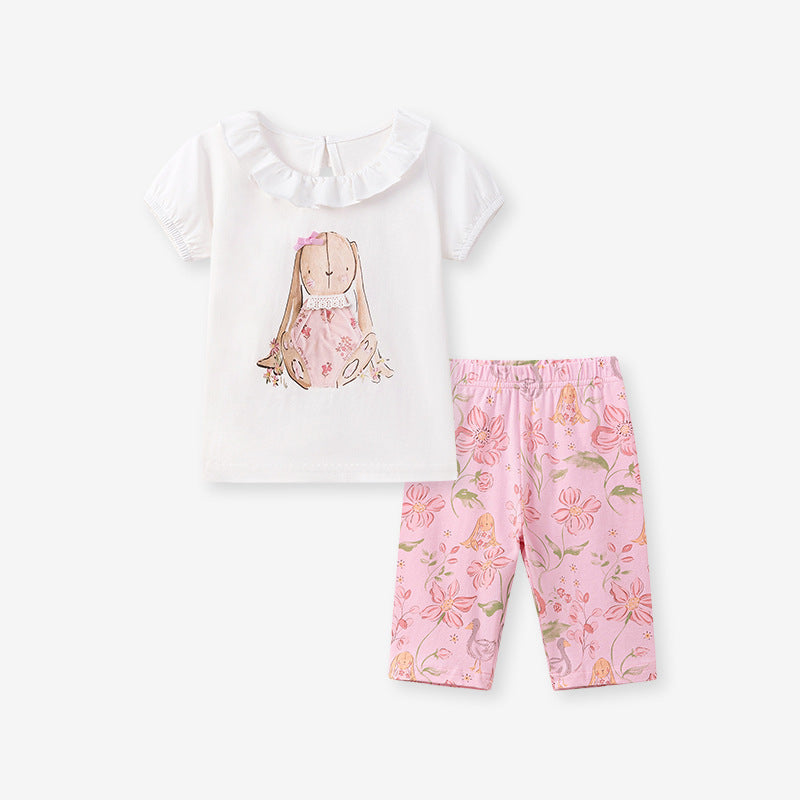 Stylish Children's Cartoon Cute Summer Clothing Children's Suit