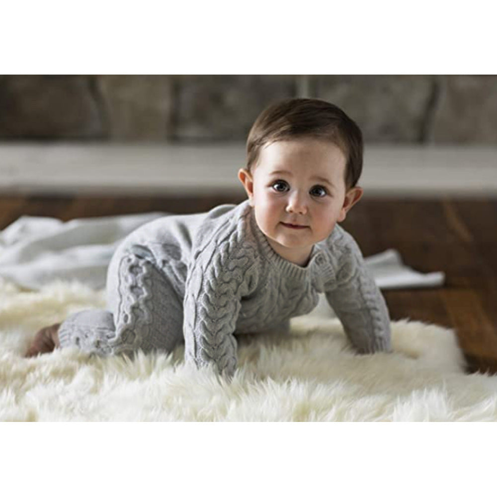 Sweater Clothes Twist Knit Romper Western Jumpsuit, Climbing Suit