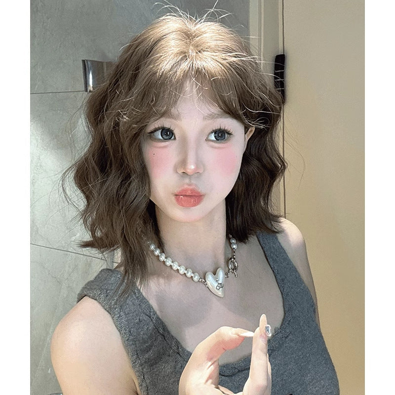 Odd Female Simulation Age Reduction Small Wig Short Curly Hair