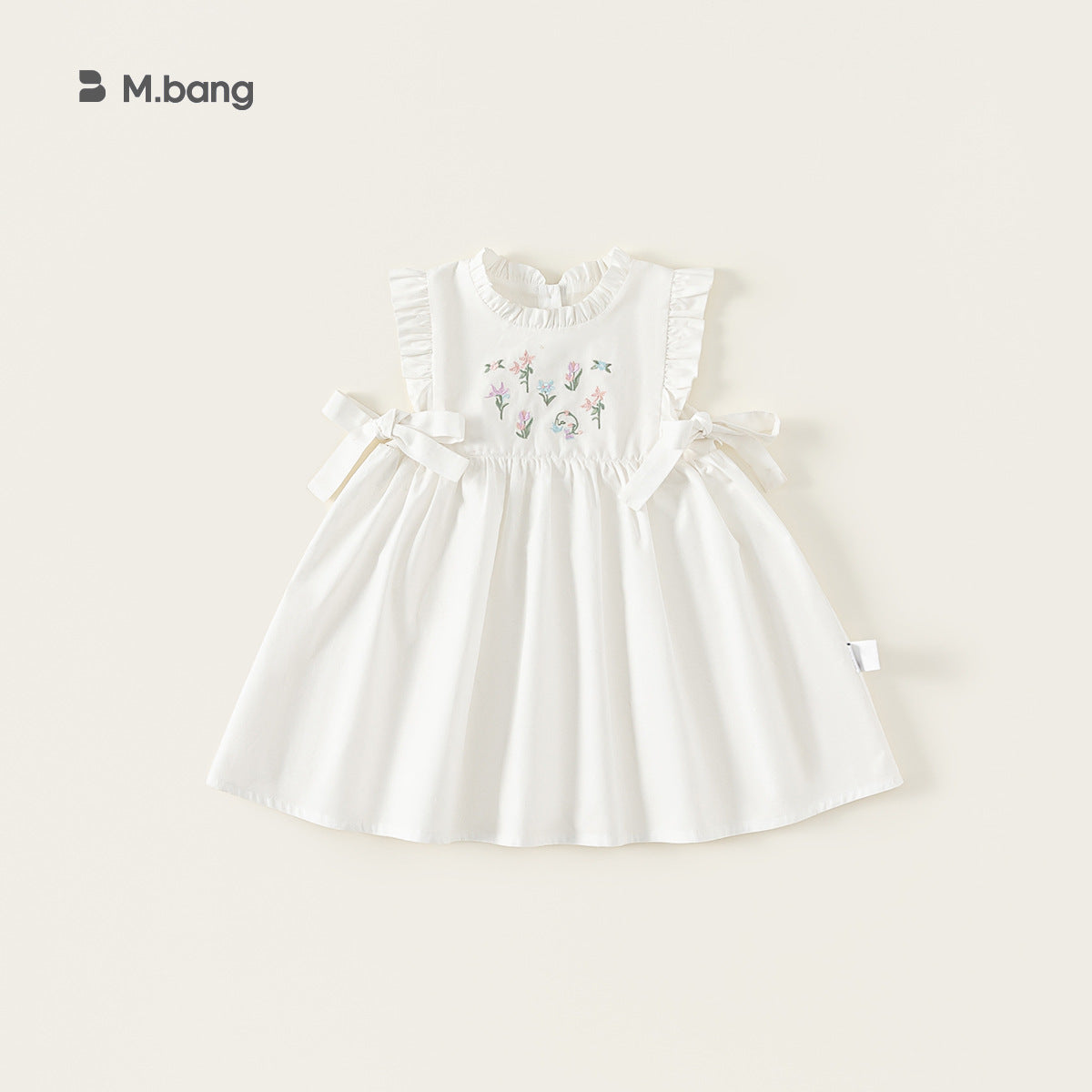 Children's Clothing Summer Pastoral Sleeveless Lace Collar Embroidered Children's Dress