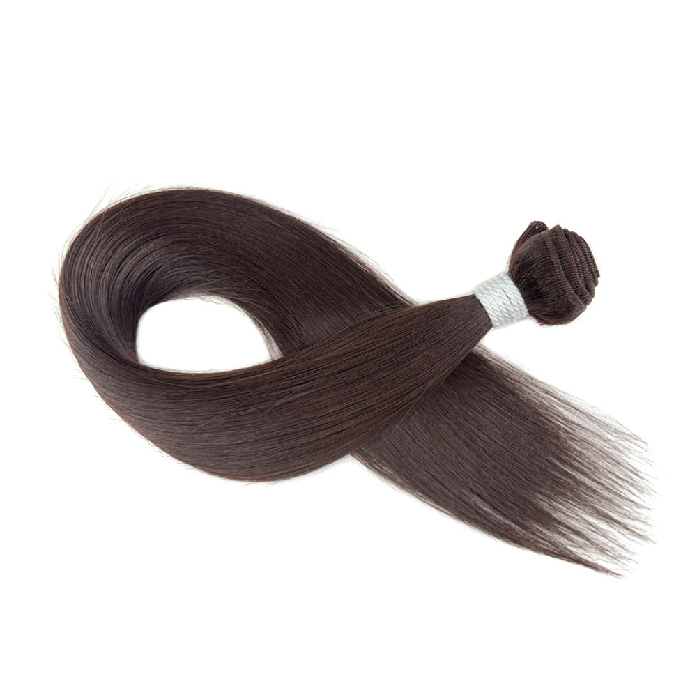 Classy Beautiful African Weft Hair Extension Long Straight Wig