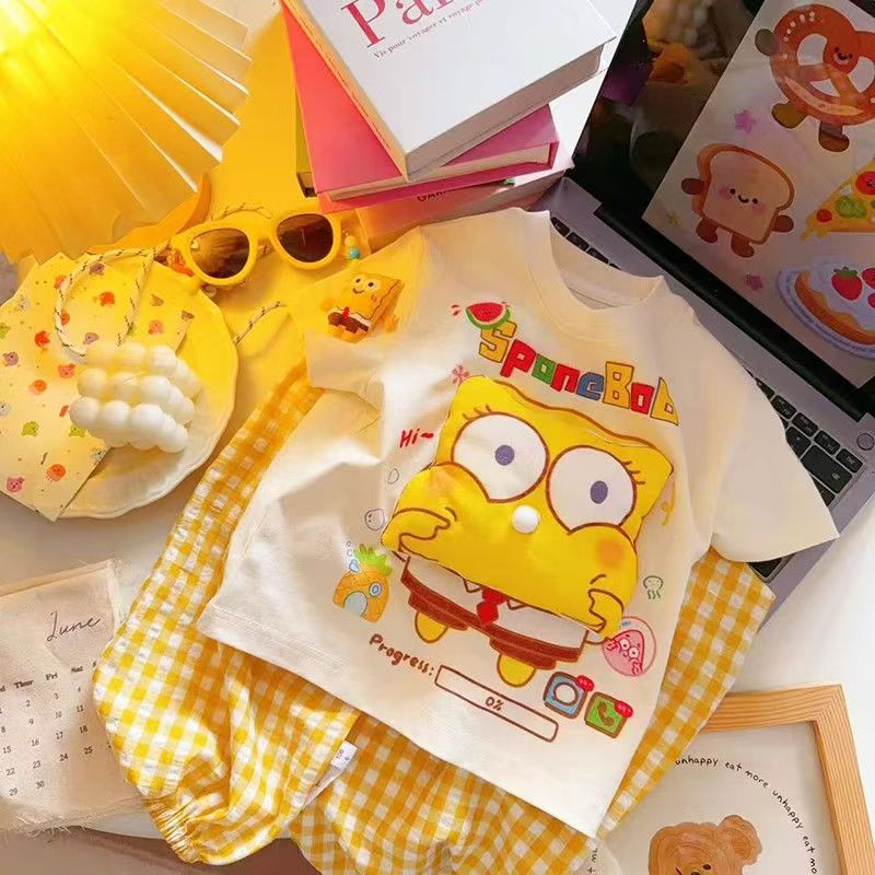 Doll Pure Cotton Suit Boys Summer Loose Children's T-shirt