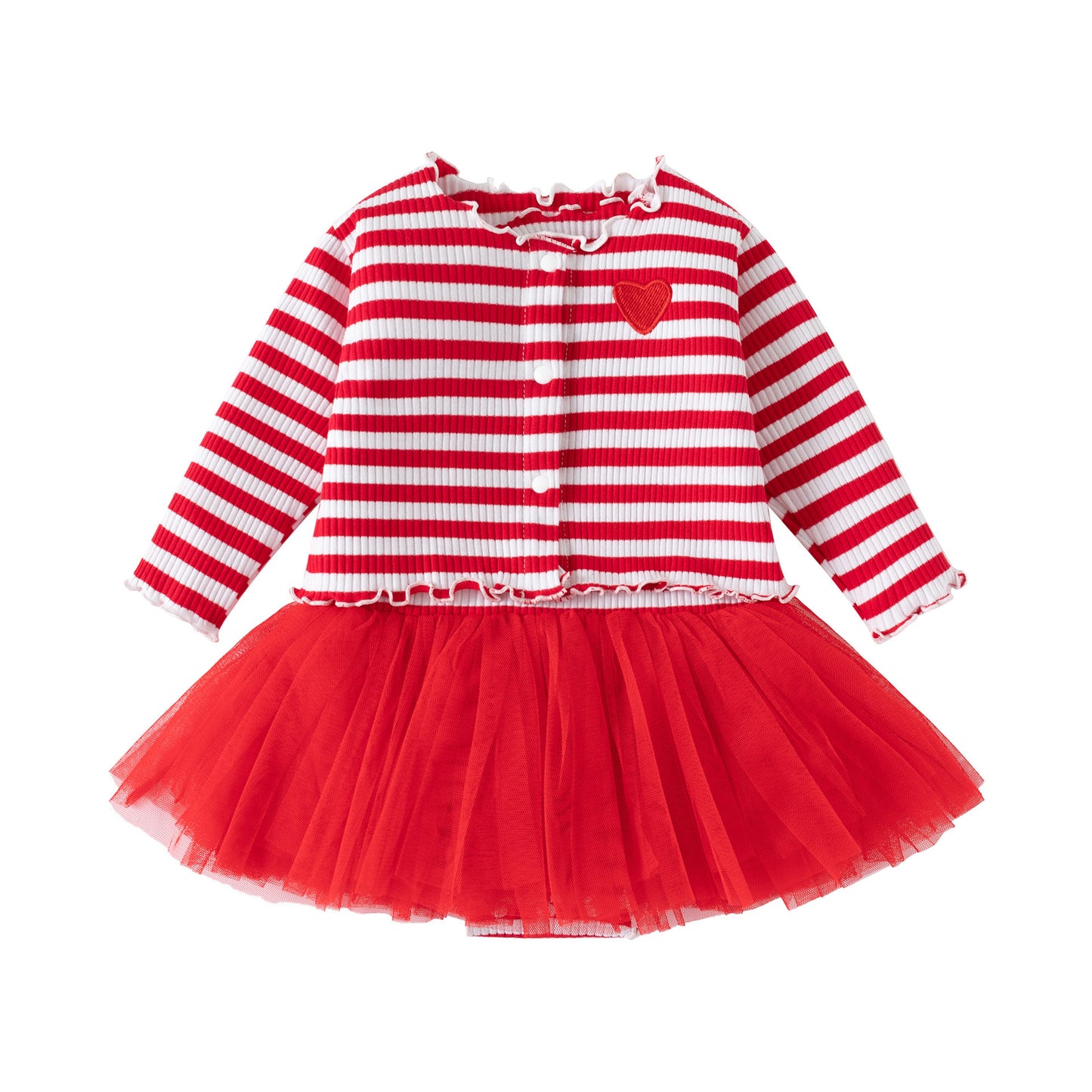 Children's Clothes For Babies Long-sleeved Cardigan Bodysuit Children's Dress