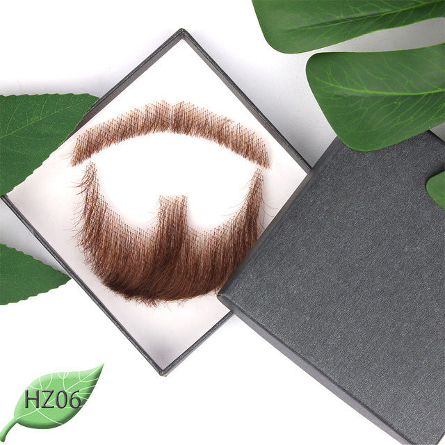 Men's Film Television Makeup Beard Props Real Human Hair Simulation Tin Other Wig